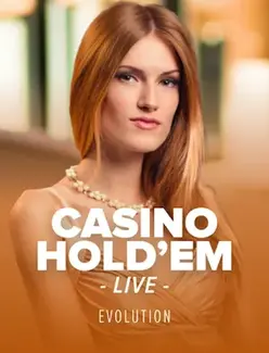 Casino Hold'em — mesa en vivo de Evolution en Bizzo
